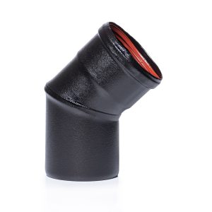 Coude à 45 degrés diamètre 80 mm pour poêle à pellets