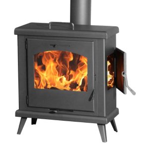 Poêle à bois avec four pour buches de 60 cm
