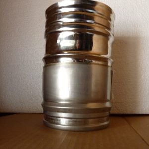 Raccord de tuyau rigide vers gaine flexible de poêle à granulés diamètre 80 mm