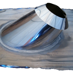 Solin de toit pente 30°-45° pour tuyau double paroi de diamètre 120 mm
