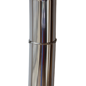 Tuyau double paroi 150 mm télescopique inox