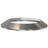 Rosace inox pour tuyau de poêle à pellets double paroi diamètre120 mm