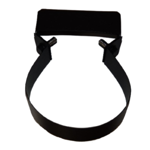 Collier inox noir pour tuyau diamètre 125 mm