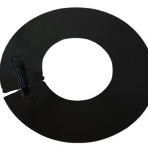 Rosace noire pour tuyau concentrique de diamètre 80-125 mm