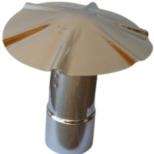 Chapeau de sortie de toit pour gaine de diamètre 80 mm