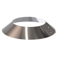 Rosace inox pour tuyau de poêle à pellets double paroi diamètre 80/130 mm